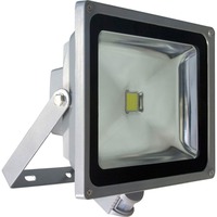 FERON прожектор светодиодный с датчиком,прямоугольный 1LED*50W IP44 серый LL-233