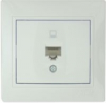 Lezard MIRA розетка КОМПЬЮТЕР белая 701-0202-139