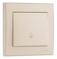 Lezard RAIN Кнопка звонка крем 703-0388-103