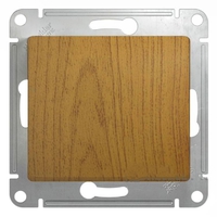 Schneider electric GLOSSA 1-клавишный ПЕРЕКЛЮЧАТЕЛЬ, сх.6, ДЕРЕВО ДУБ GSL000561