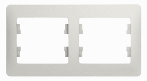 Schneider electric GLOSSA 2-постовая РАМКА, горизонтальная, ПЕРЛАМУТРОВЫЙ GSL000602
