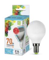 ASD Лампа светодиодная LED-ШАР-standard 7.5Вт 160-260В Е14 4000К 675Лм 4690612003979