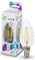 ASD Лампа светодиодная LED-СВЕЧА-PREMIUM 5Вт 160-260В Е14 4000К 450Лм прозрачная 4690612003504