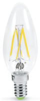 ASD Лампа светодиодная LED-СВЕЧА-PREMIUM 7Вт 160-260В Е14 4000К 630Лм прозрачная 4690612005324