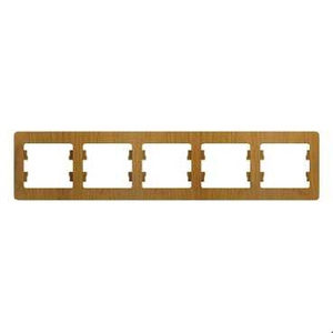 Schneider electric GLOSSA 5-постовая РАМКА, горизонтальная, ДЕРЕВО ДУБ GSL000505