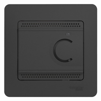 Schneider electric GLOSSA ТЕРМОСТАТ электр.теплого пола с датчиком,от+5до+50°C,10A,в сборе,АНТРАЦИТ GSL000738
