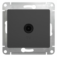 Schneider electric GLOSSA TV РОЗЕТКА проходная 4DB, механизм, АНТРАЦИТ GSL000792